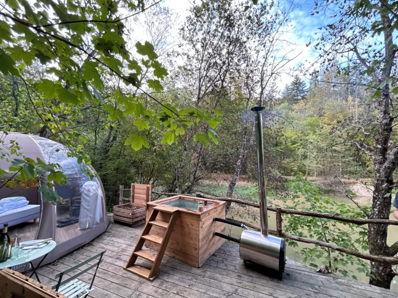 Domaine de l'étang - Chalet et bulle nature avec bain nordique (Soncourt-sur-Marne, Haute-Marne) - photo 55 sur 70