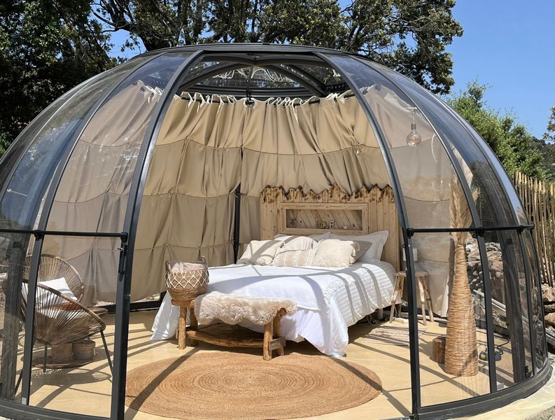 Dôme étoilé & Spa privatif : Dôme en Corse – vue extérieure