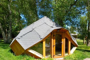 Dôme perché au bord du lac : Dôme en Auvergne (Auvergne-Rhône-Alpes) – photo 11 sur 13