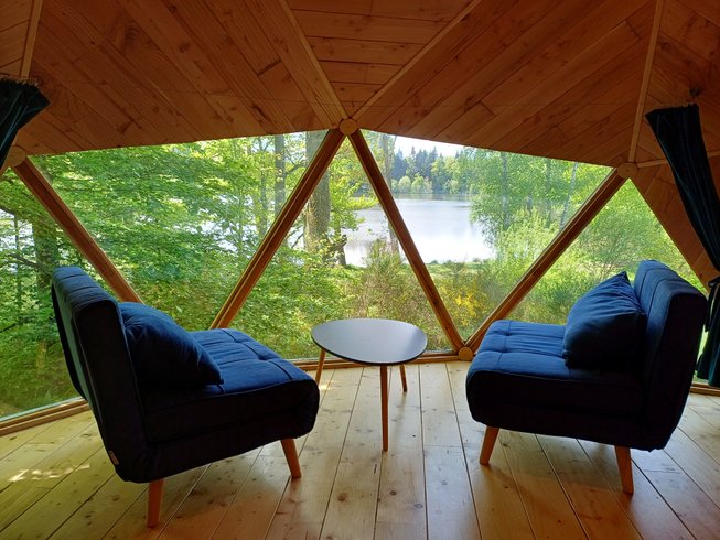 Chambre dôme sous les étoiles à Condat-En-Combraille