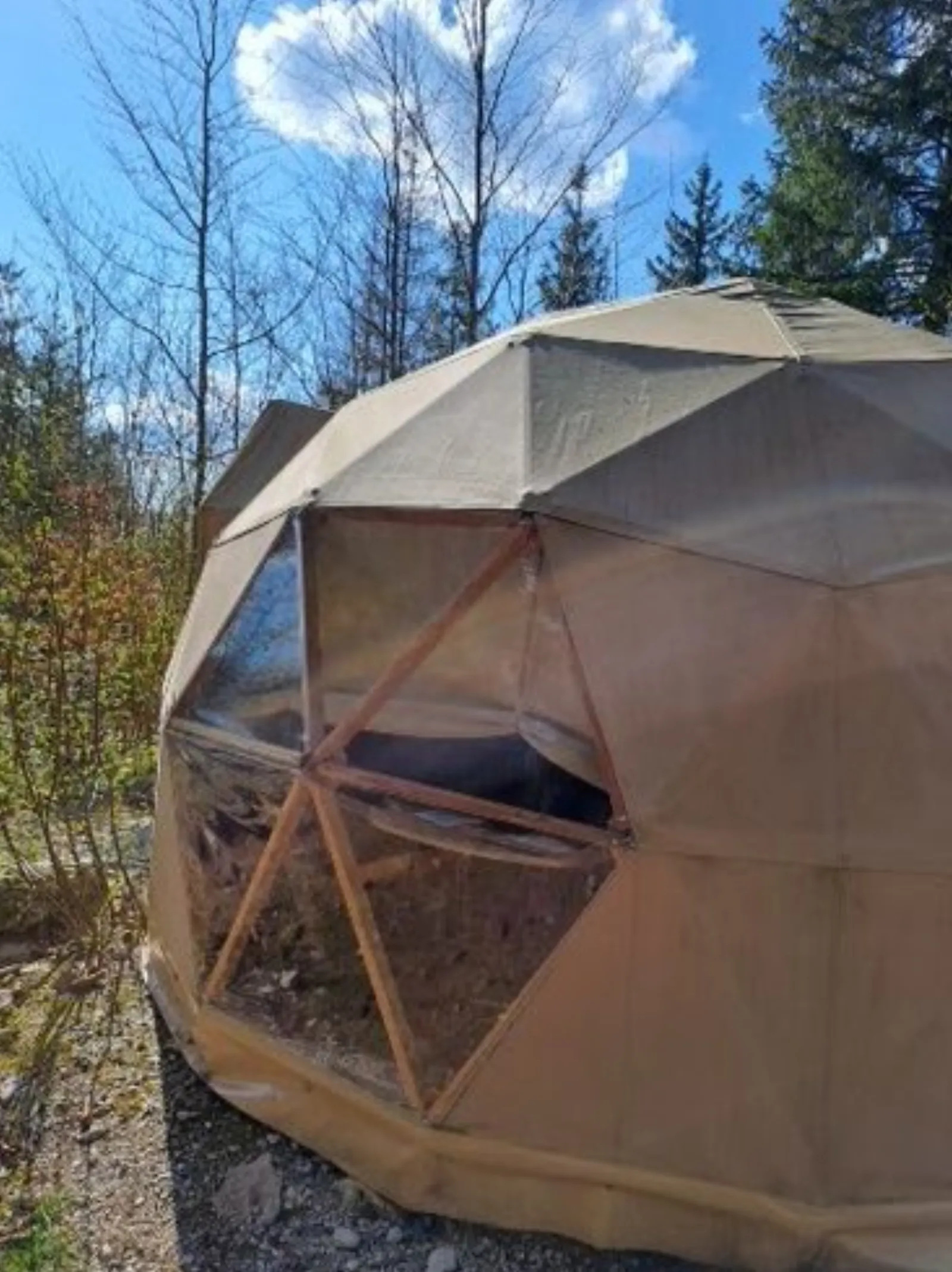 Chambre dôme sous les étoiles à Lac Des Rouges Truites