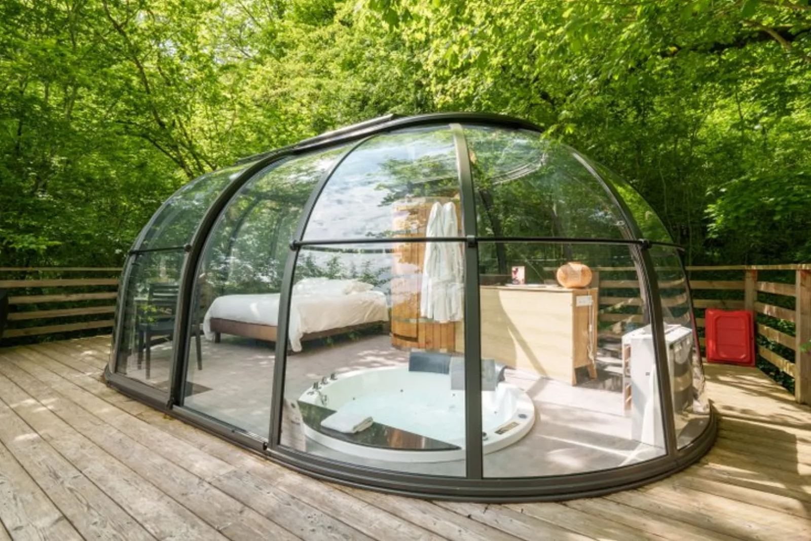 Dôme Stella & Spa : Dôme en Champagne-Ardenne (Grand Est) - cadre naturel Haute-Marne
