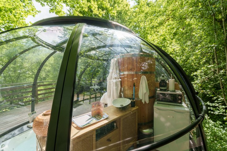 Chambre dôme sous les étoiles à Marnay-Sur-Marne