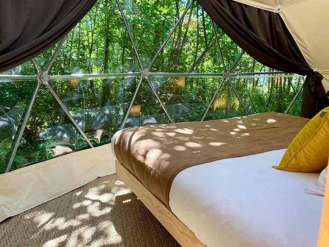 Chambre dôme sous les étoiles à Lugaignac