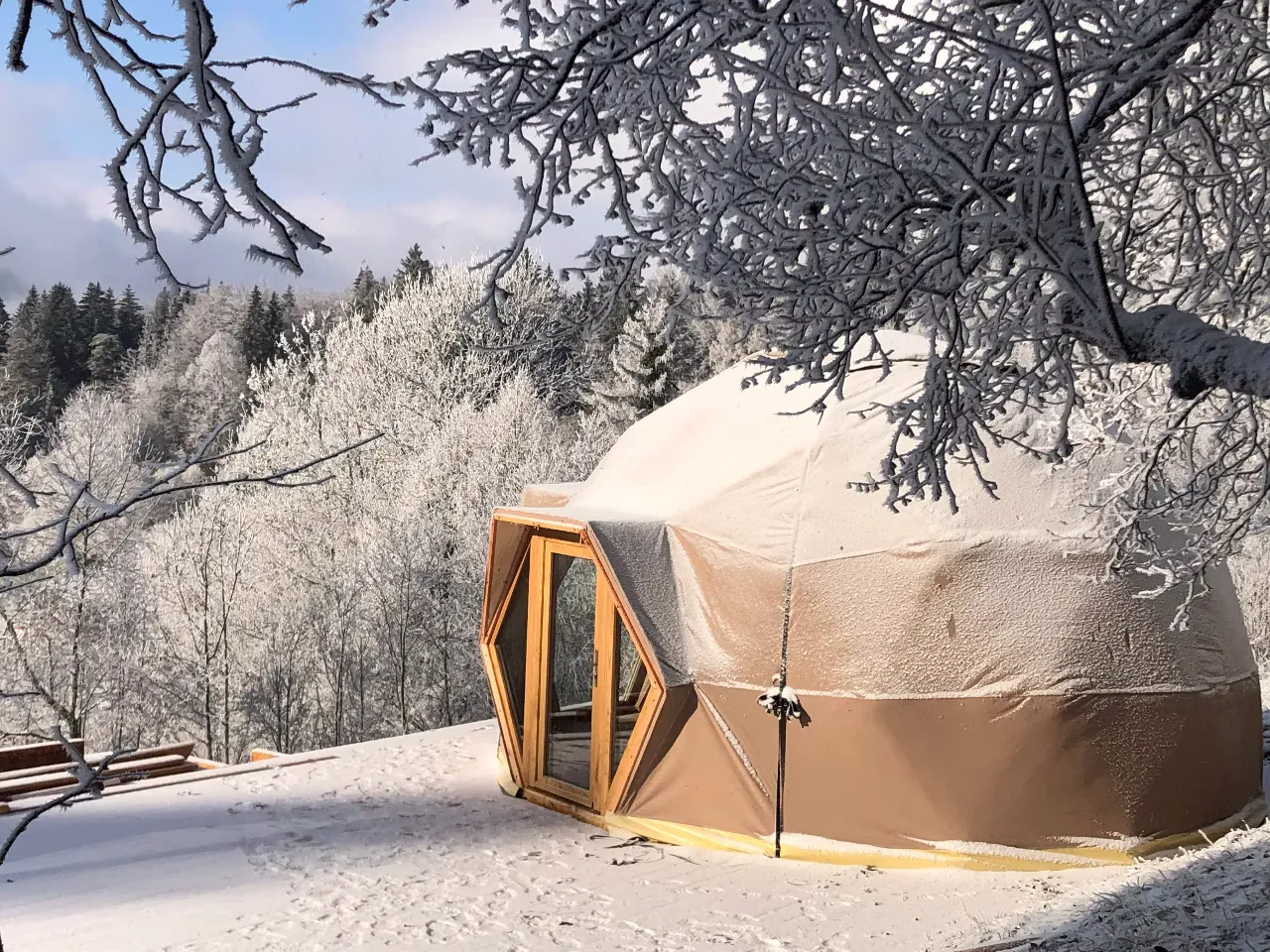 Chambre dôme sous les étoiles à Saint-Pierre-d'Entremont