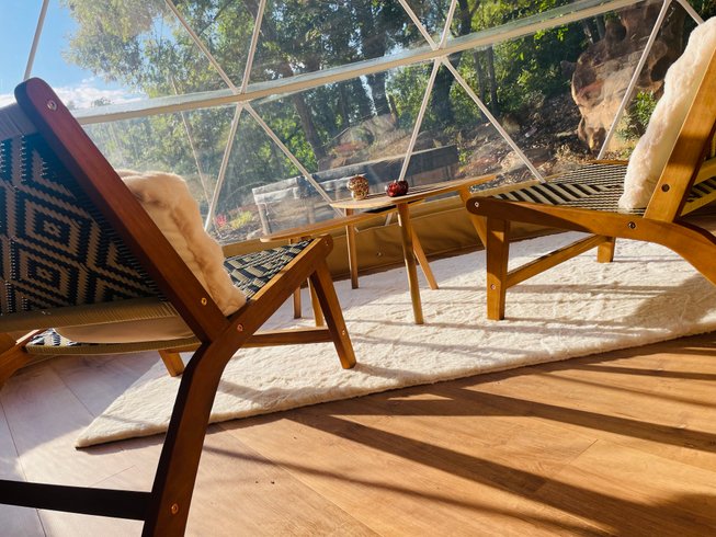 Chambre dôme sous les étoiles à Asnières Sur Vègre