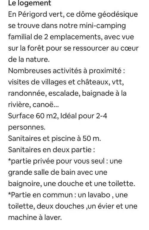 Dôme en forêt - Dôme géodésique avec piscine dans le Périgord vert (Saint-Just, Dordogne) - photo 9 sur 10