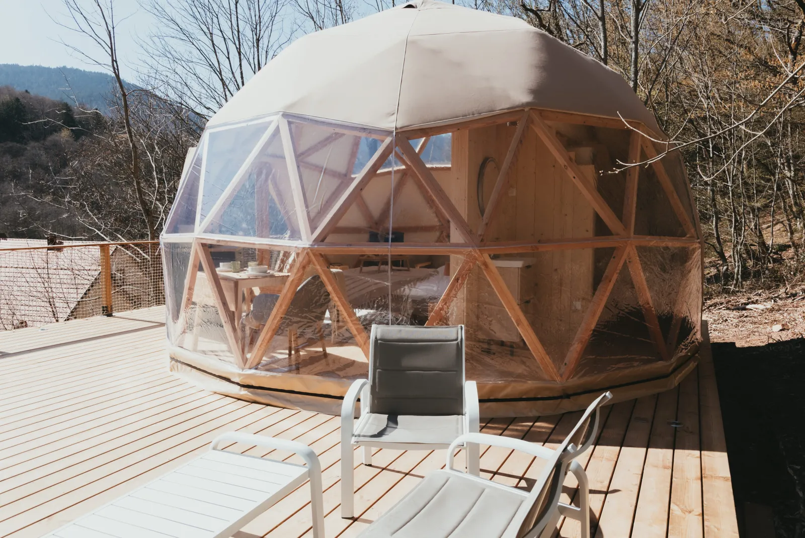 Chambre dôme sous les étoiles à Oberhaslach