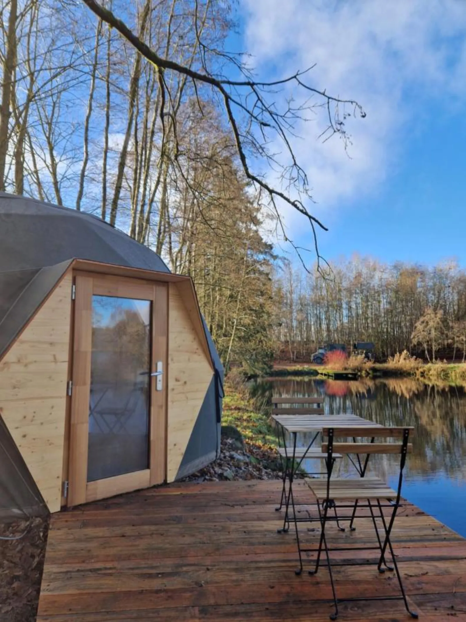 Dôme géodésique exceptionnel en pleine nature - cadre naturel Belgique