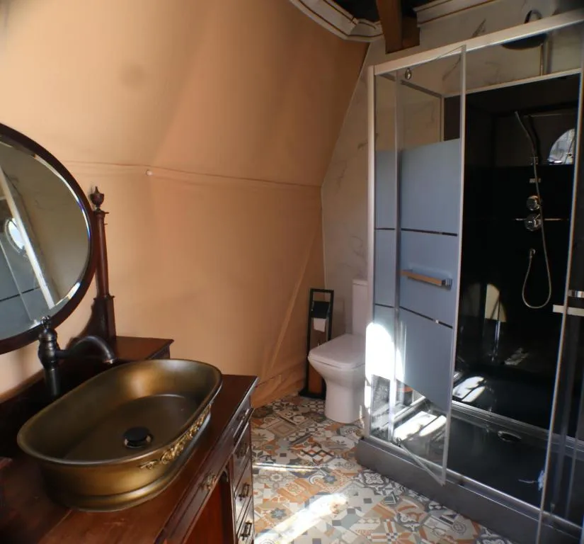 Dôme Reinette - dôme géodésique et kitchenette dans les Vosges (Châtenois, Vosges) - cadre naturel Vosges