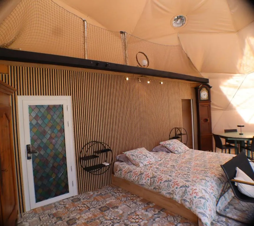 Dôme Reinette - dôme géodésique et kitchenette dans les Vosges (Châtenois, Vosges) - photo 6 sur 12