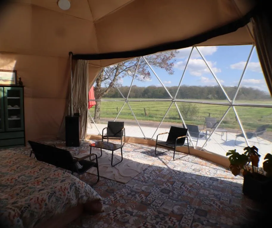 Dôme Reinette - dôme géodésique et kitchenette dans les Vosges (Châtenois, Vosges) - photo 8 sur 12