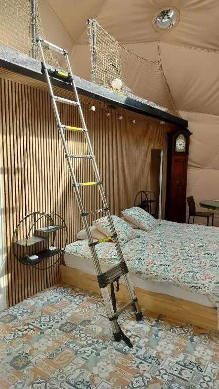 Dôme Reinette - dôme géodésique et kitchenette dans les Vosges (Châtenois, Vosges) - photo 11 sur 12