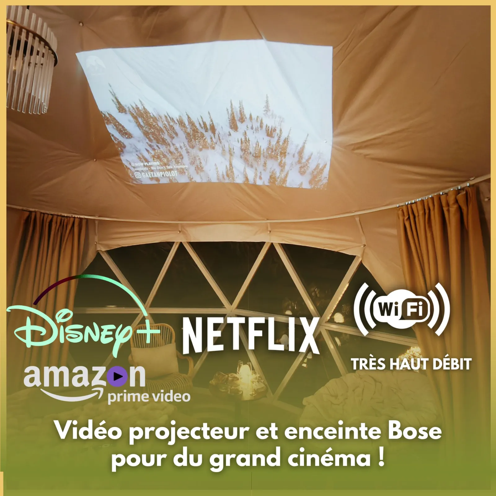 Dôme Insolite * Jacuzzi * Cocooning * Vidéoprojecteur - photo 10 sur 26