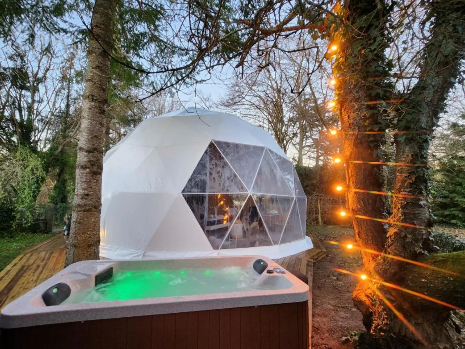 Le cocon d'amour - dôme avec jacuzzi privé dans la Manche (La Chapelle-du-Fest) - photo 15 sur 22