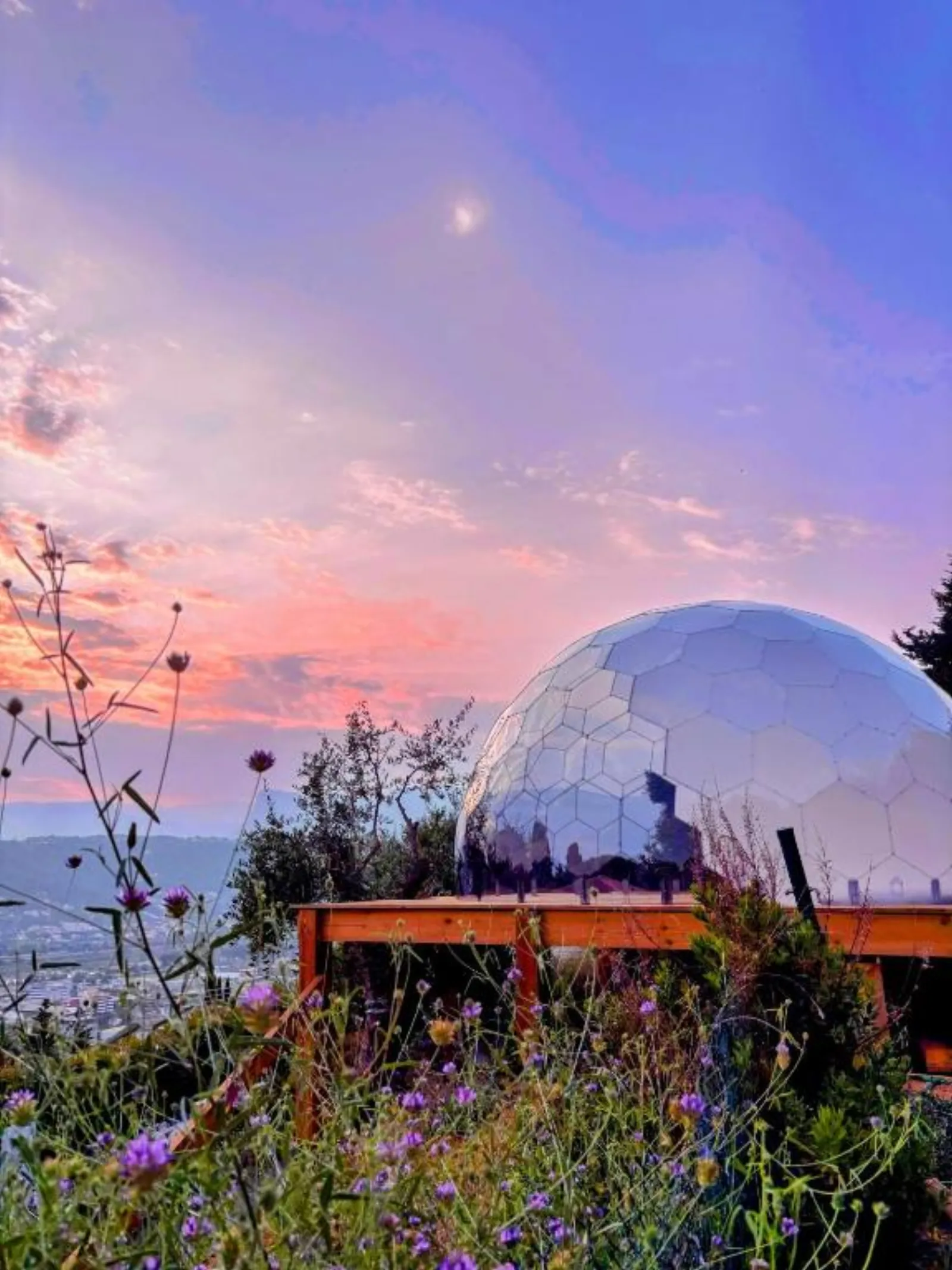 Dôme Nissaya - spa privé et vue sur les collines de Nice (Alpes-Maritimes) - vue extérieure