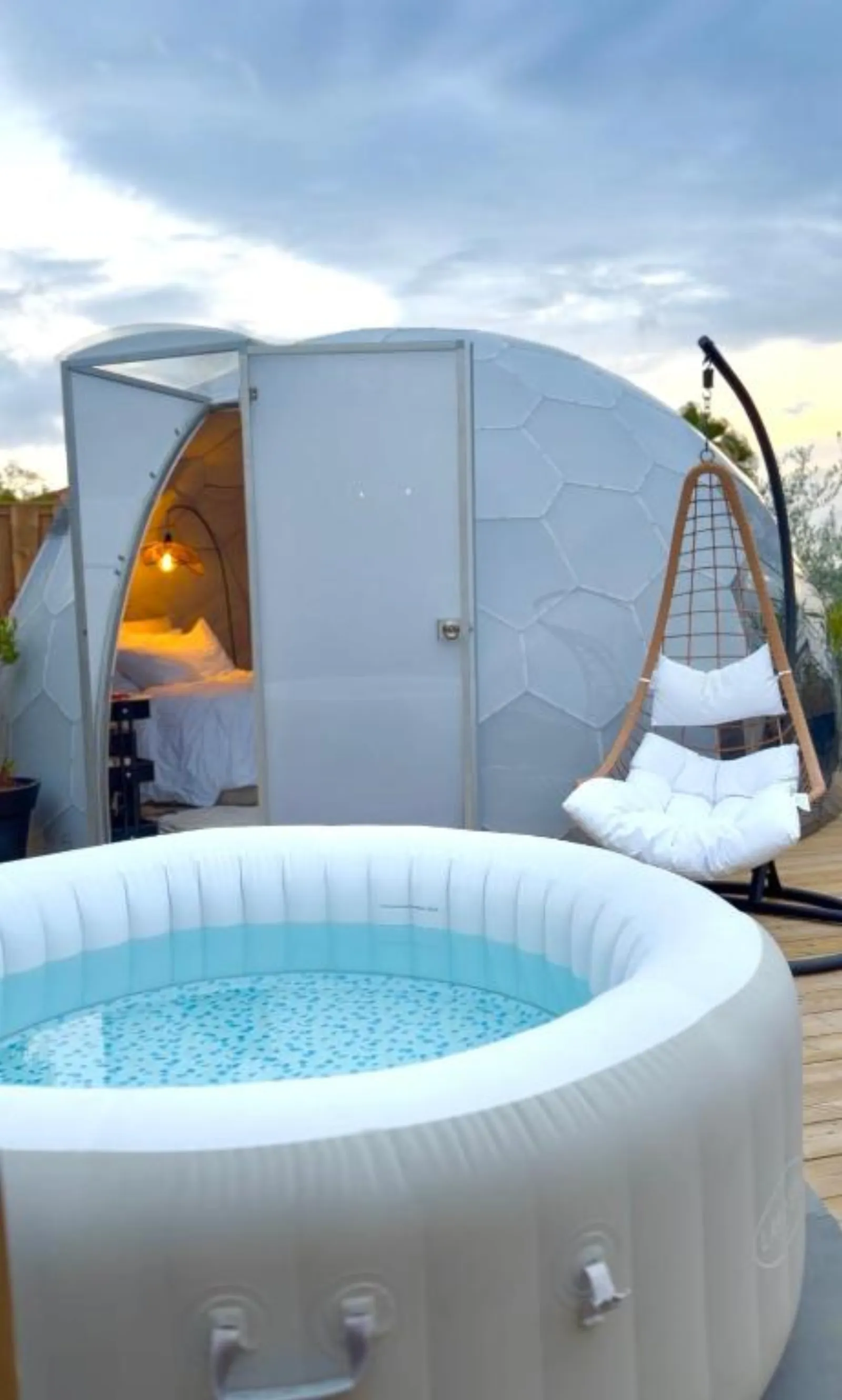 Dôme Nissaya - spa privé et vue sur les collines de Nice (Alpes-Maritimes) - photo 8 sur 20