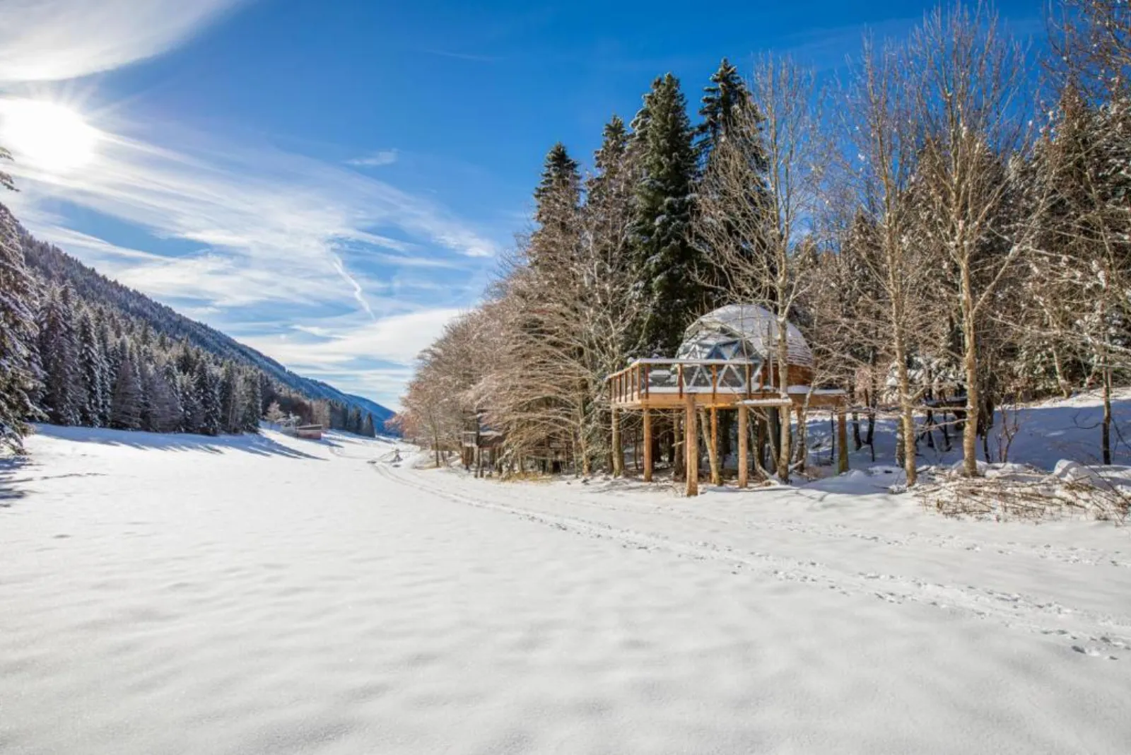 Dôme panoramique du Vercors - chalet dôme avec vue à Autrans (Isère) - cadre naturel Isère