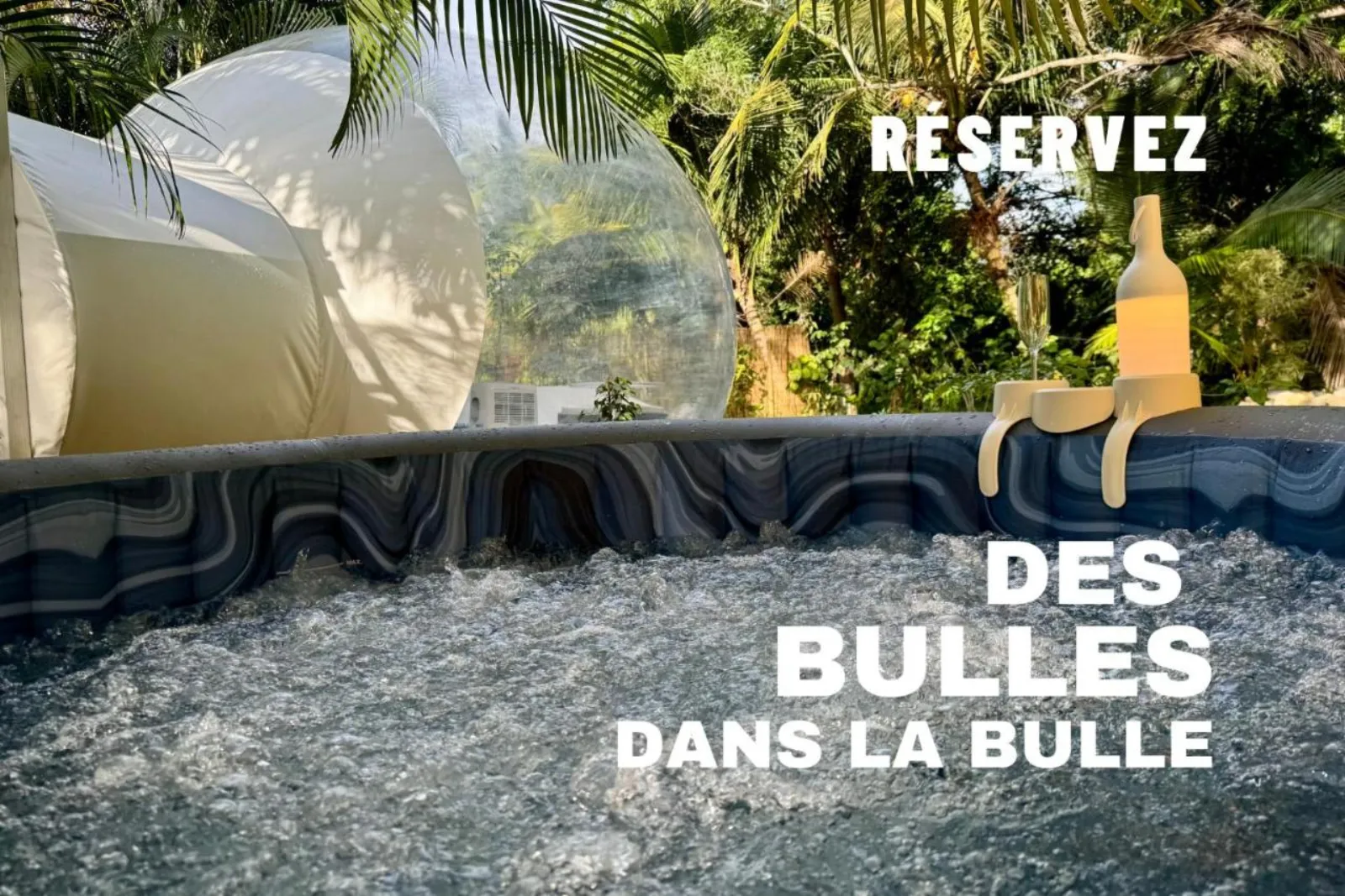 Nuit insolite dans une bulle avec spa privatif en Martinique! - bulle à Rivière-Salée, Martinique