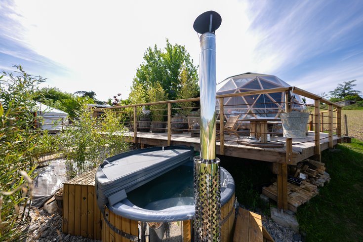 Chambre dôme sous les étoiles à St Martin La Plaine