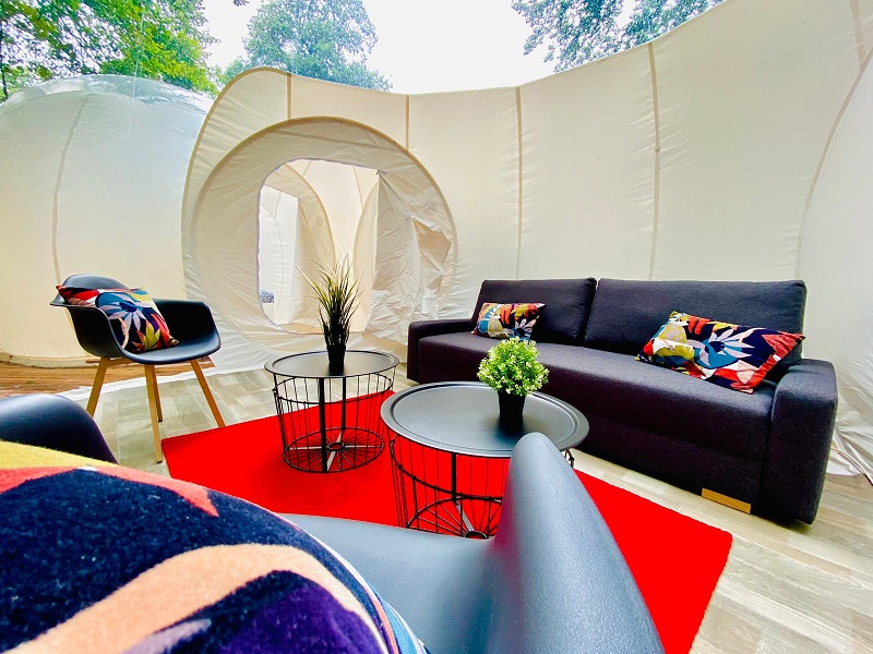 Intérieur bulle à Noues de Sienne