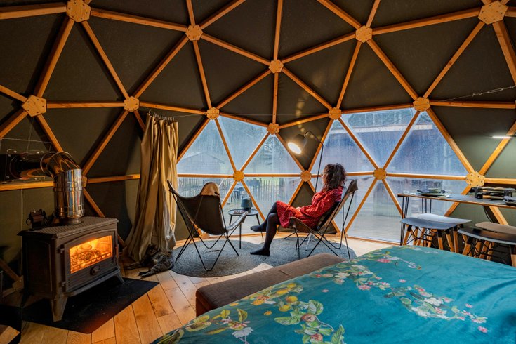 Dôme au milieu des Alpagas : Dôme en Lorraine (Grand Est) – cadre naturel Vosges