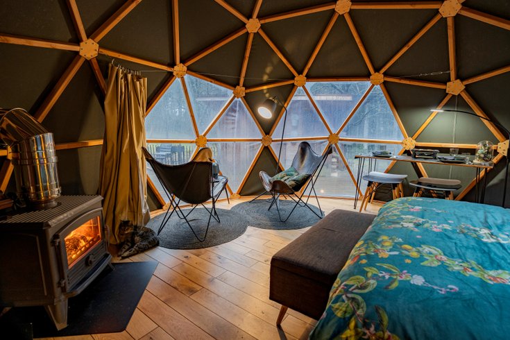 Chambre dôme sous les étoiles à Sapois