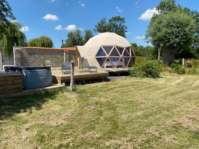 Le Dôme du Moulin Hacquet & Spa : Dôme en Picardie (Hauts-de-France) – cadre naturel Somme