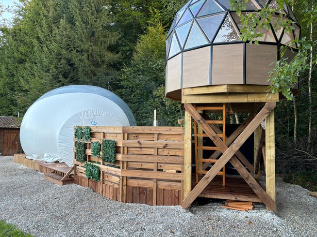 Chambre dôme sous les étoiles à Montenois