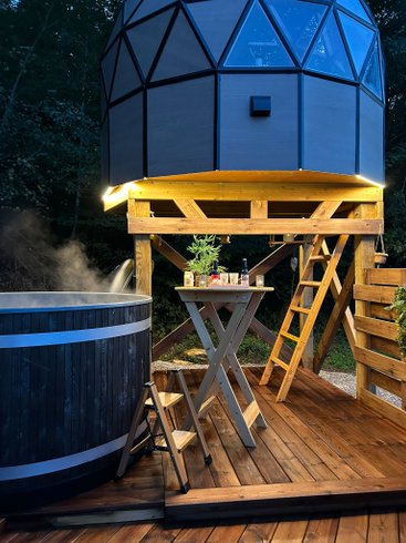 Dôme Lunaire D'Olia et son bain nordique : Dôme en Franche-Comté (Bourgogne-Franche-Comté) – photo 10 sur 43