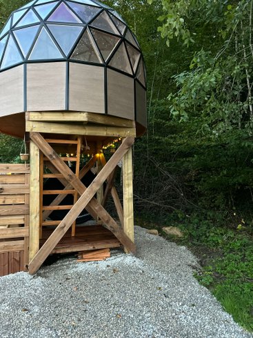Dôme Lunaire D'Olia et son bain nordique : Dôme en Franche-Comté (Bourgogne-Franche-Comté) – photo 12 sur 43