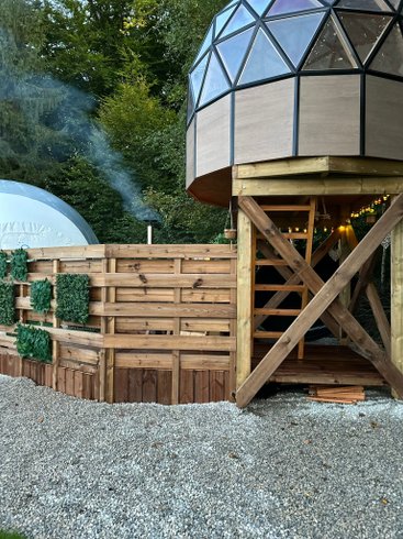 Dôme Lunaire D'Olia et son bain nordique : Dôme en Franche-Comté (Bourgogne-Franche-Comté) – photo 13 sur 43