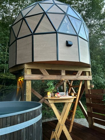 Dôme Lunaire D'Olia et son bain nordique : Dôme en Franche-Comté (Bourgogne-Franche-Comté) – photo 17 sur 43