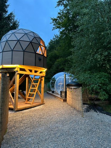 Chambre dôme sous les étoiles à Montenois