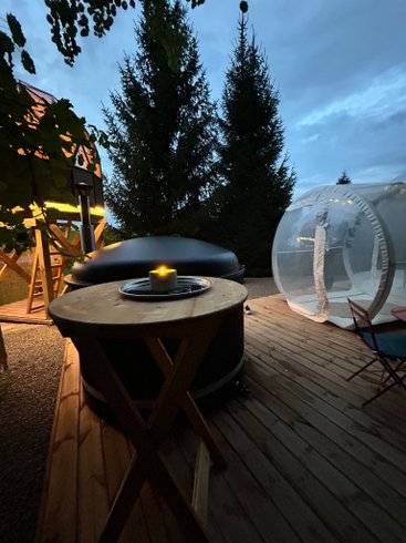 Dôme lunaire d'Oriana & Son bain nordique : Dôme en Franche-Comté (Bourgogne-Franche-Comté) – photo 7 sur 25