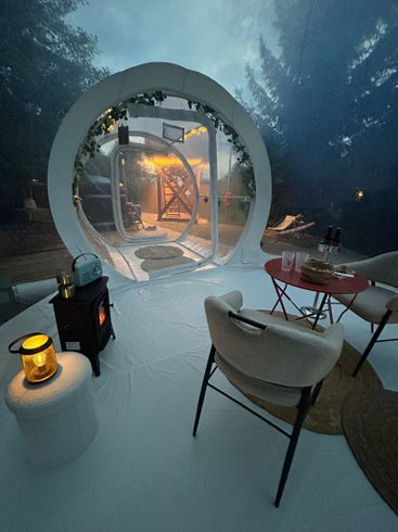 Dôme lunaire d'Oriana & Son bain nordique : Dôme en Franche-Comté (Bourgogne-Franche-Comté) – photo 10 sur 25