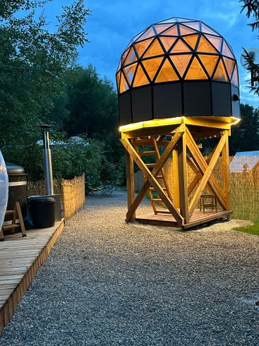 Dôme lunaire d'Oriana & Son bain nordique : Dôme en Franche-Comté (Bourgogne-Franche-Comté) – photo 13 sur 25