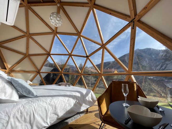 Dôme Valentin & Spa : Dôme en Provence-Alpes-Côte d'Azur – cadre naturel Hautes-Alpes