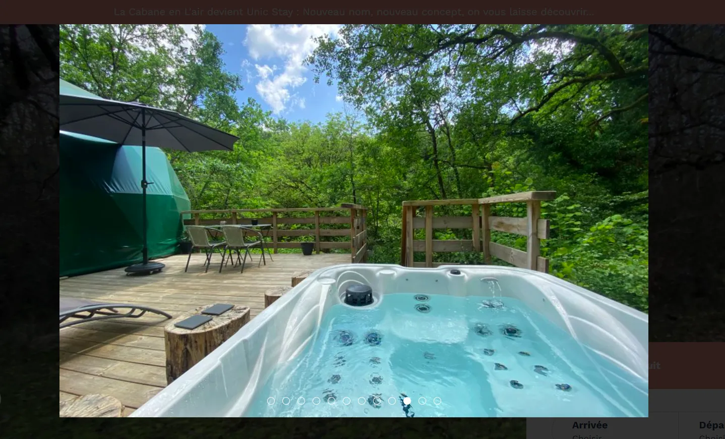Kozi Dôme La Belle Étoile - Dôme spa et lit king size en Périgord noir (La Dornac, Dordogne) - photo 11 sur 13