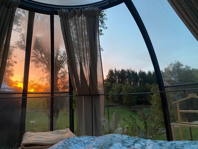 Chambre dôme sous les étoiles à Varennes Sous Dun