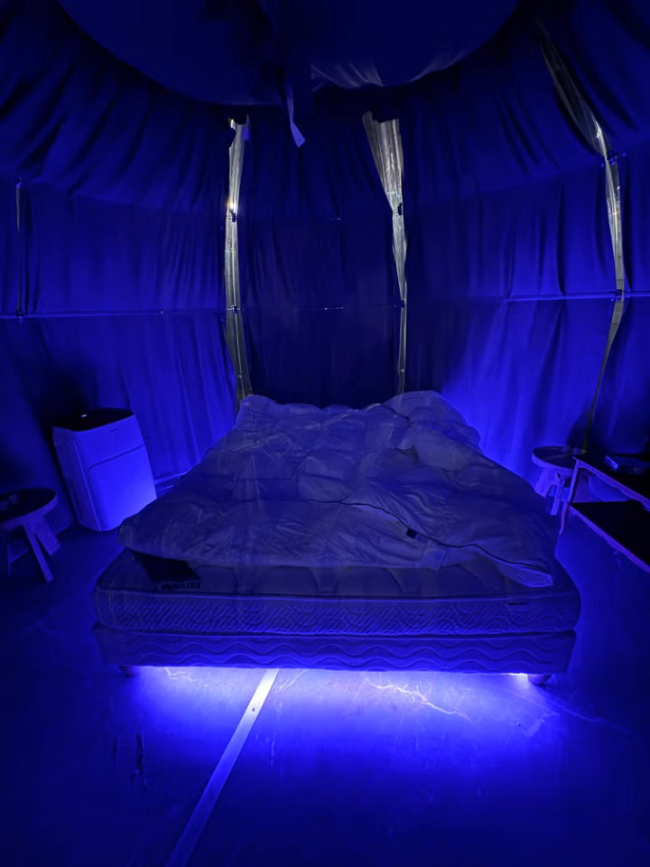 Chambre bulle sous les étoiles à Le Tronchet