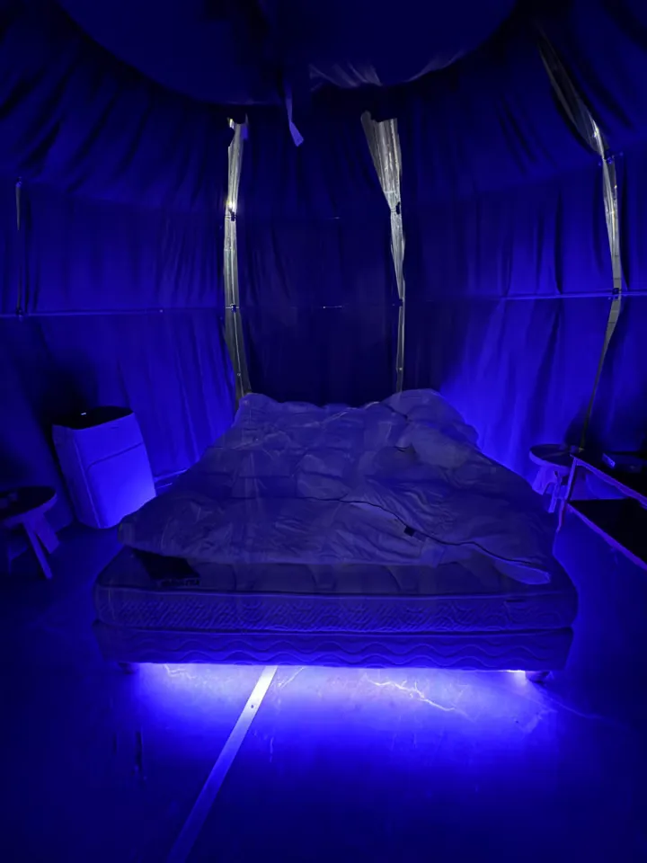 Chambre bulle sous les étoiles à Le Tronchet