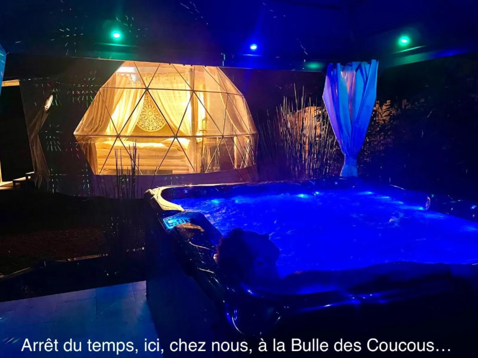 La bulle des coucous - bulle avec piscine à 1,7 km de la plage (Saint-Hilaire-de-Riez, Vendée) - vue extérieure
