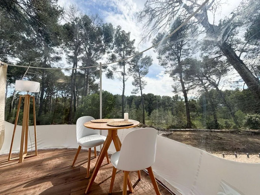 La Bulle des Pins - Bulle transparente avec sauna et bain à remous (Istres, Bouches-du-Rhône) - photo 16 sur 23