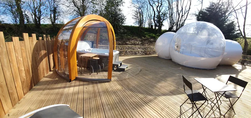 Chambre bulle sous les étoiles à Bonnemaison