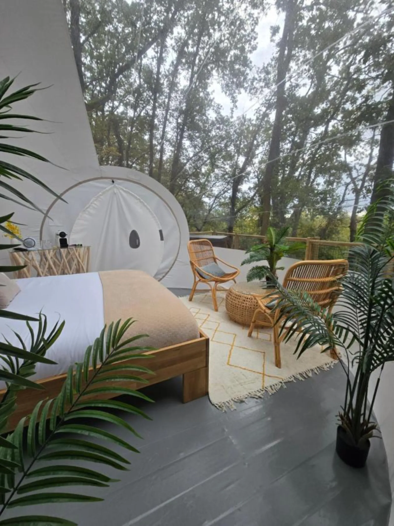 La bulle perchée de Chantilly - vue extérieure