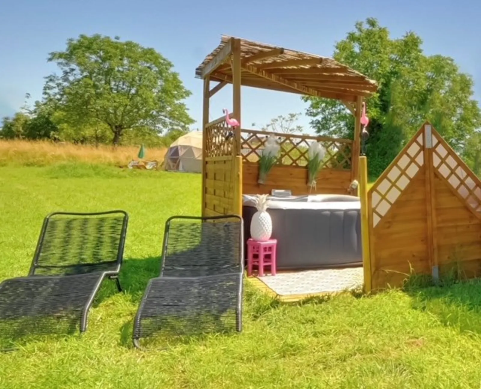 Dôme & spa TAÏMI : Dôme en Aquitaine (Nouvelle Aquitaine) - vue extérieure