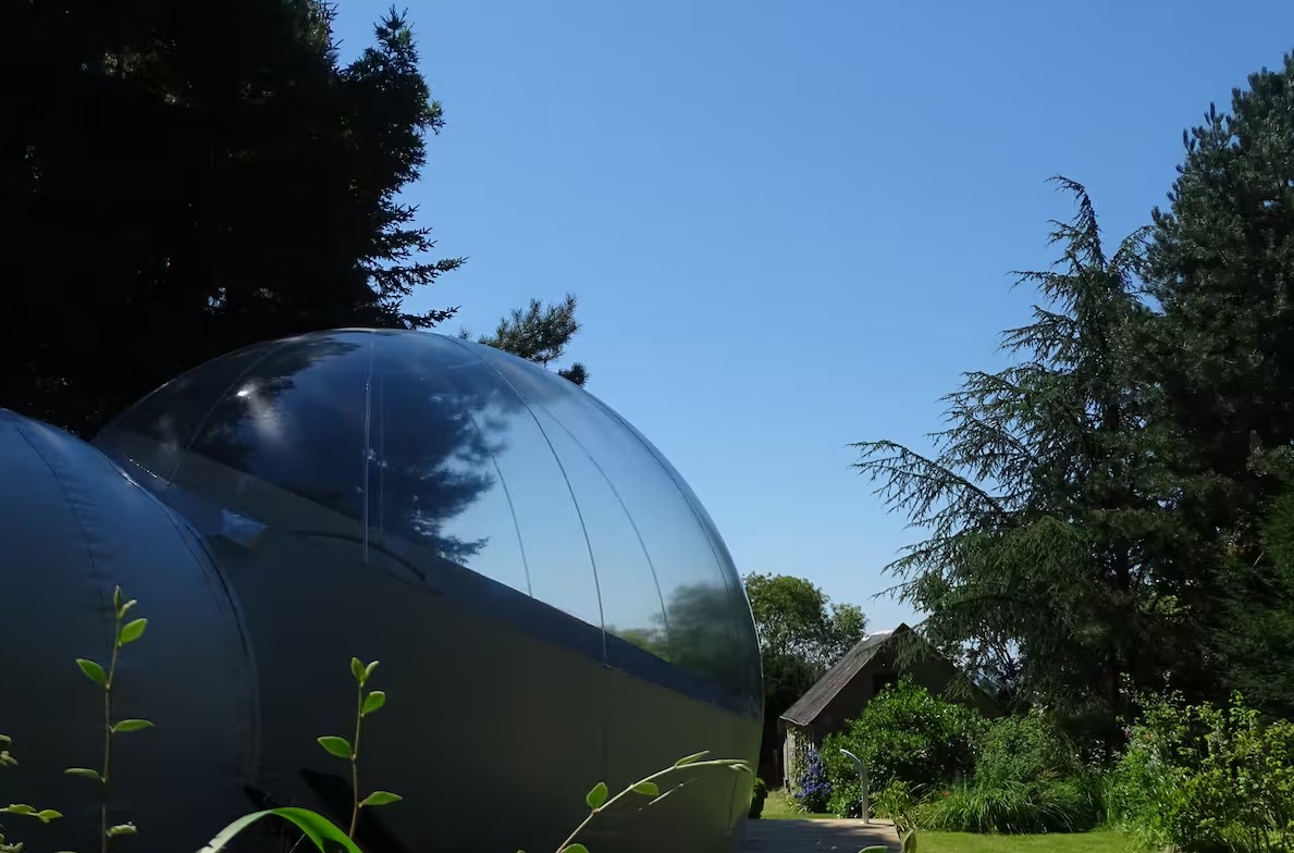 La Parenthèse Insolite - Bulle avec bain nordique en Normandie – vue extérieure