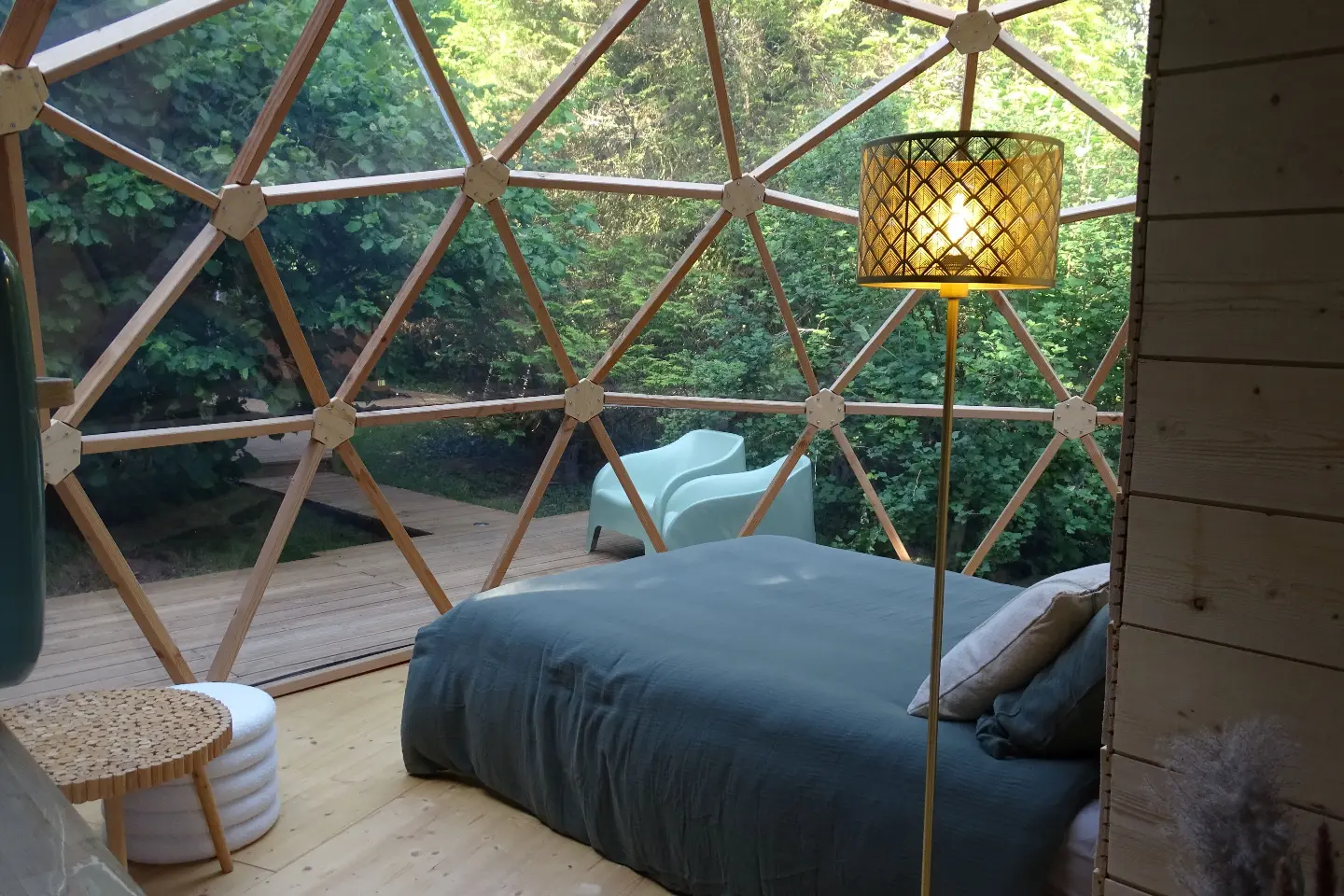La Parenthèse Insolite - Bulle Dôme Premium avec bain nordique (Dialan sur Chaîne, Calvados) - cadre naturel Calvados