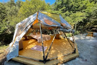 Le luxe champêtre d'un Géodôme en châtaignier : Dôme en Languedoc-Roussillon (Occitanie) – photo 13 sur 15